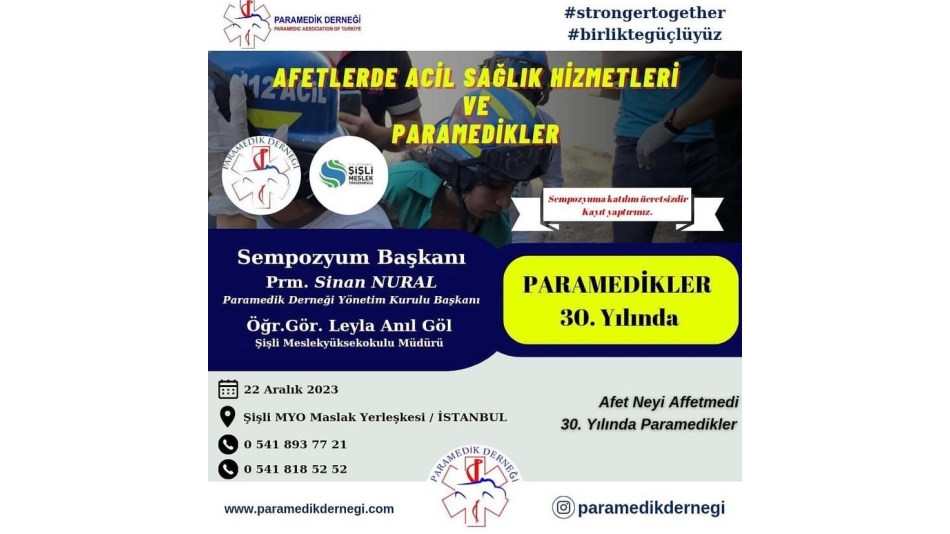 AFETLERDE ACİL SAĞLIK HİZMETLERİ VE PARAMEDİKLER