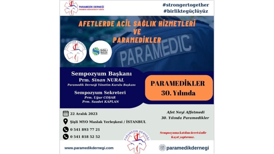 AFETLERDE ACİL SAĞLIK HİZMETLERİ VE PARAMEDİKLER